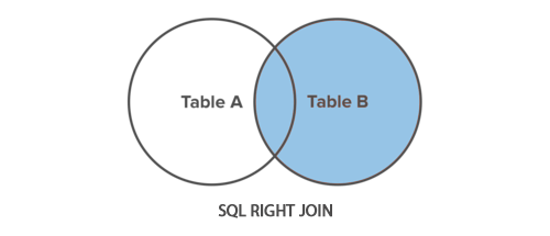 SQL 右连接图