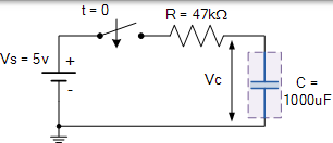 rc 充电电路的例子